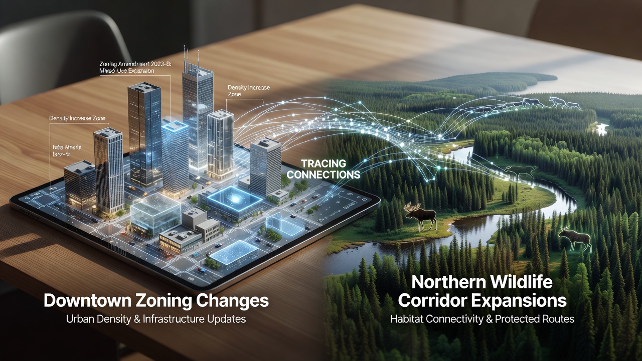 Linking Urban Policy Shifts to Habitat Network Growth in Northern Areas